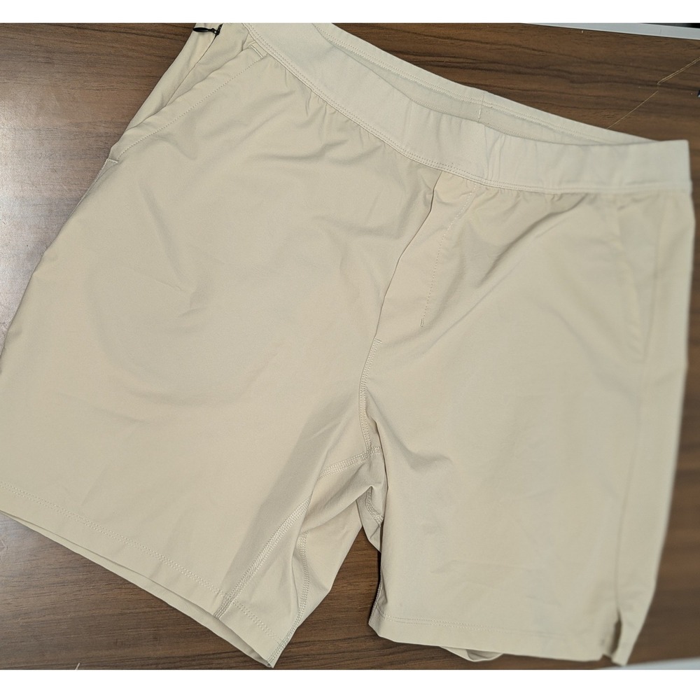 Public Rec All Day Every Day Shorts Mens 38 Khaki Beige Performance Travel